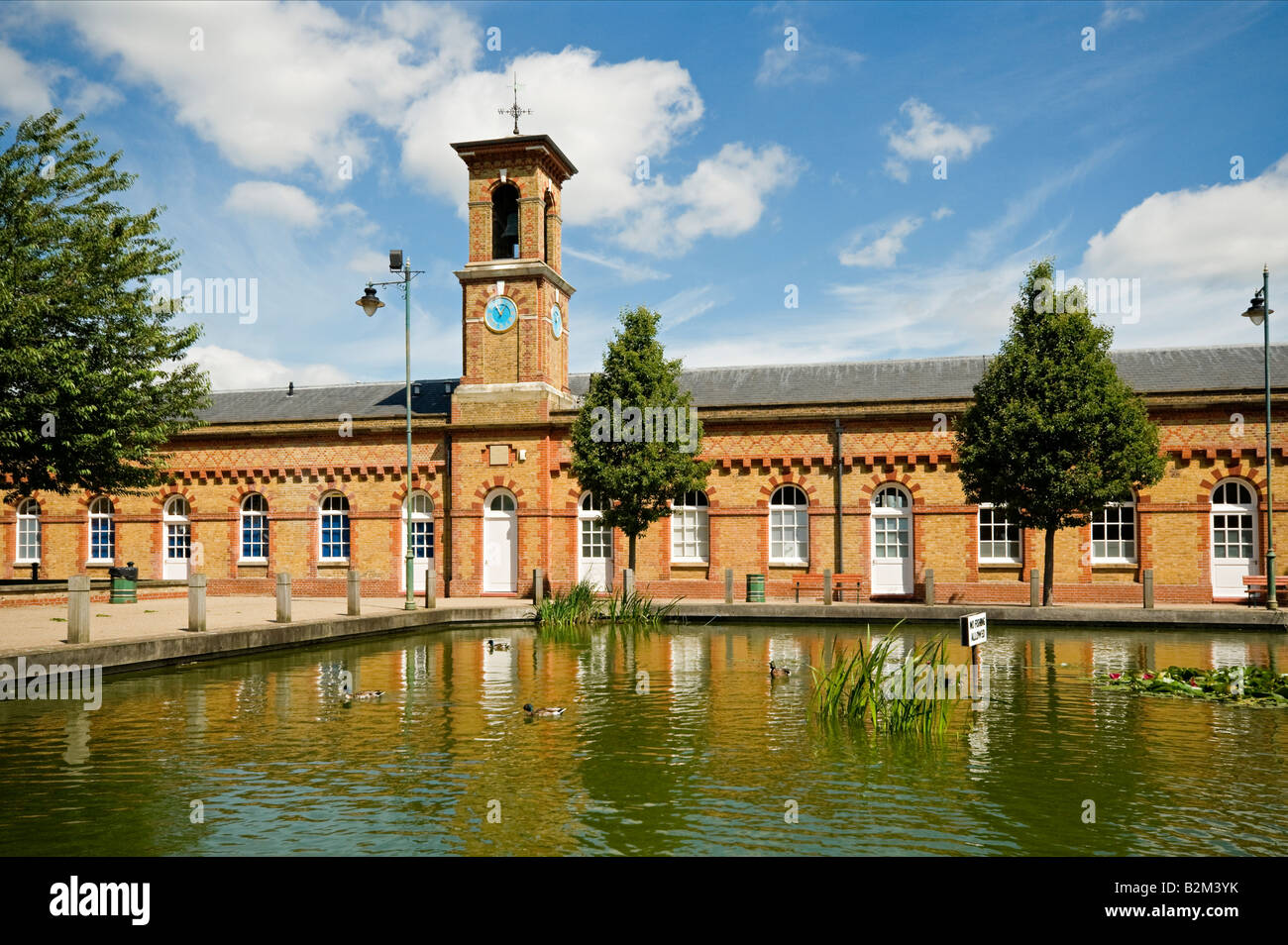 The Old Machine Room and Clock Tower of the Former Royal Small Arms Factory RSAF Enfield UK Stock Photo