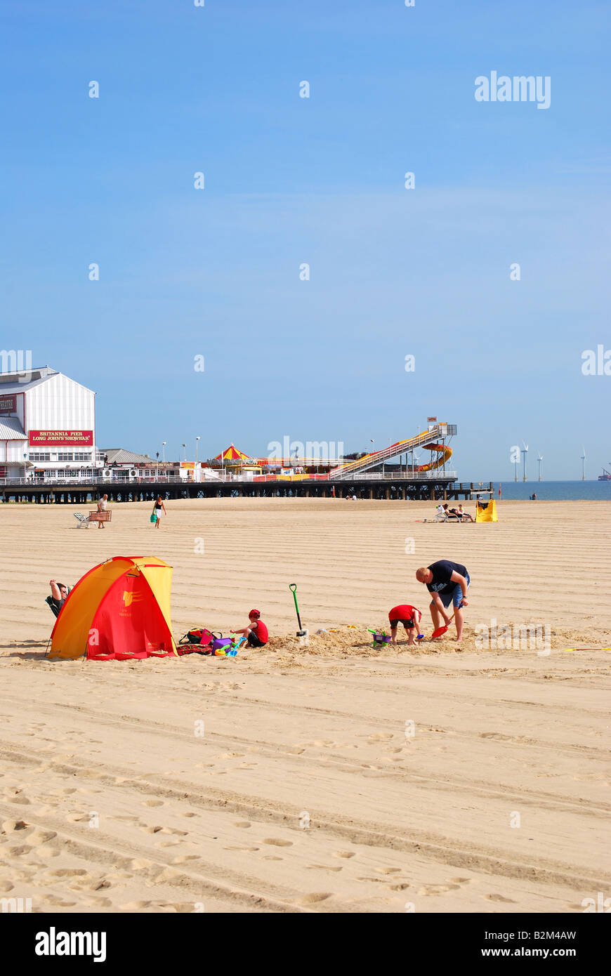 View of Beach and Pier, Great Yarmouth Pleasure Beach, Great Yarmouth