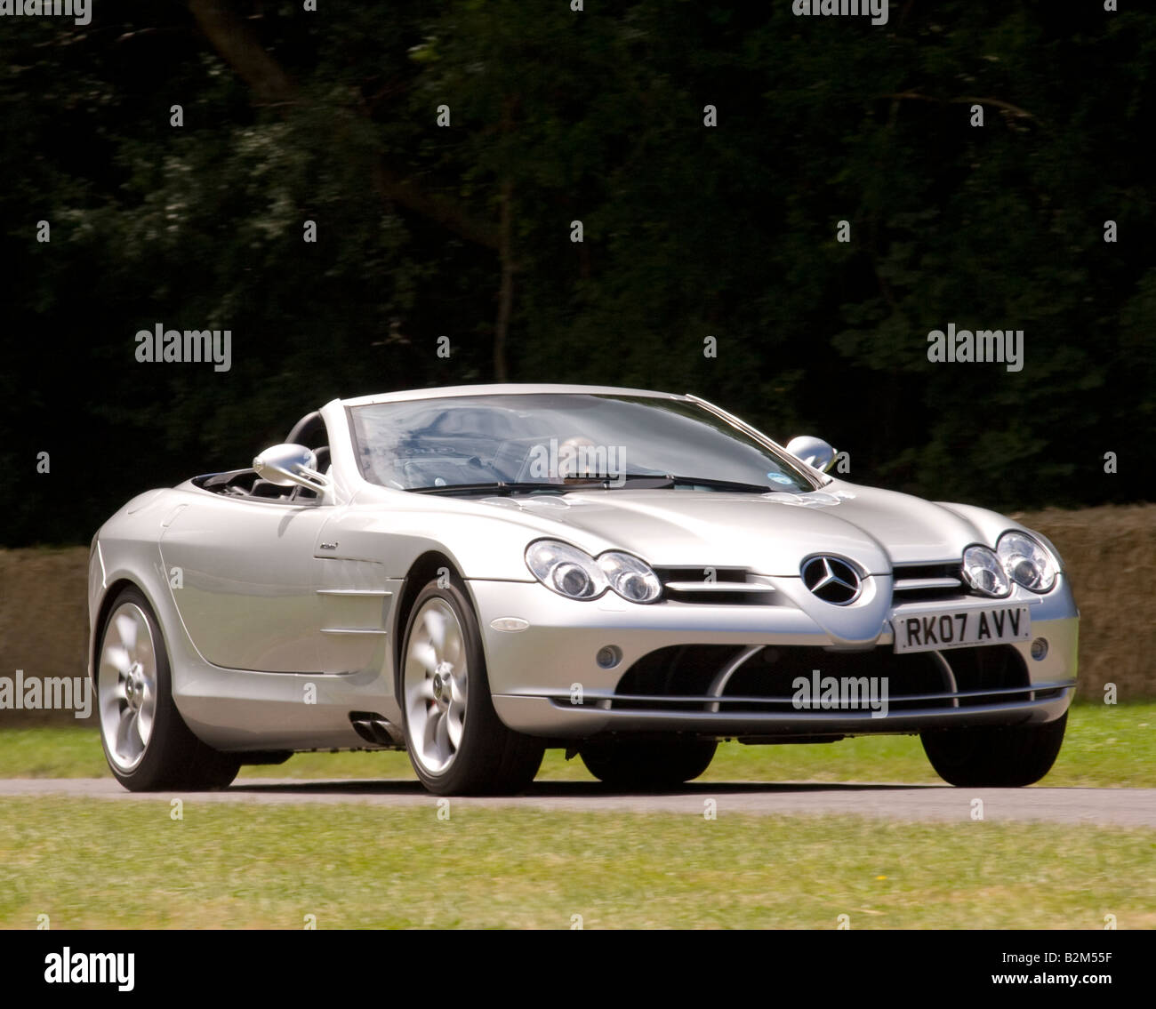 Mercedes Bens SLR McLaren roadster supercar Stock Photo