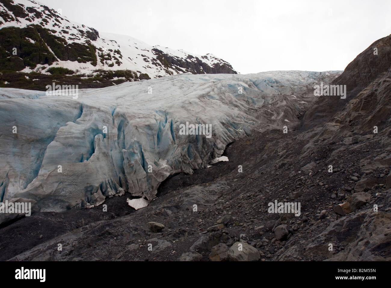 Ice, Gletscher, Glacier, blue glacial ice Stock Photo