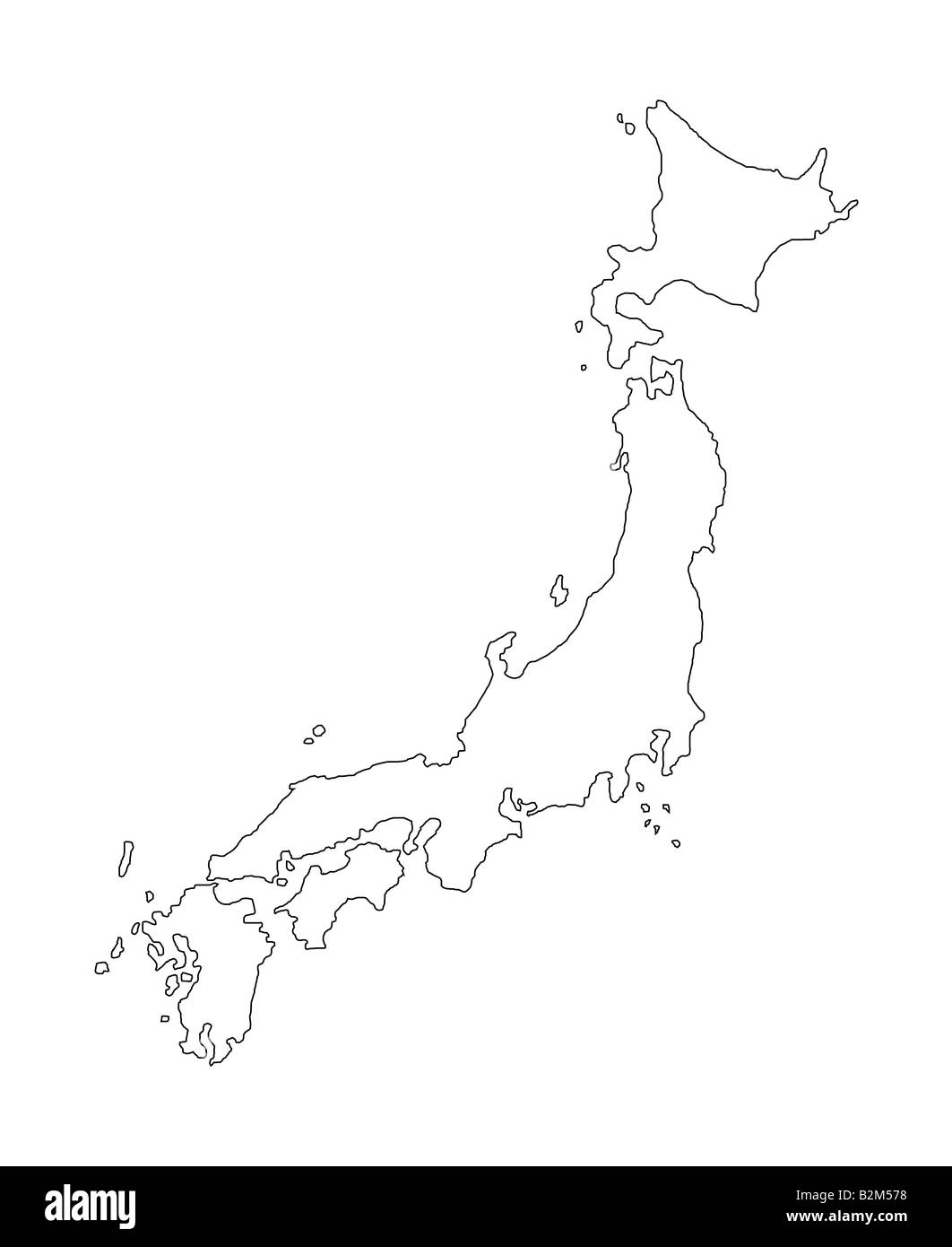 map of japan Stock Photo