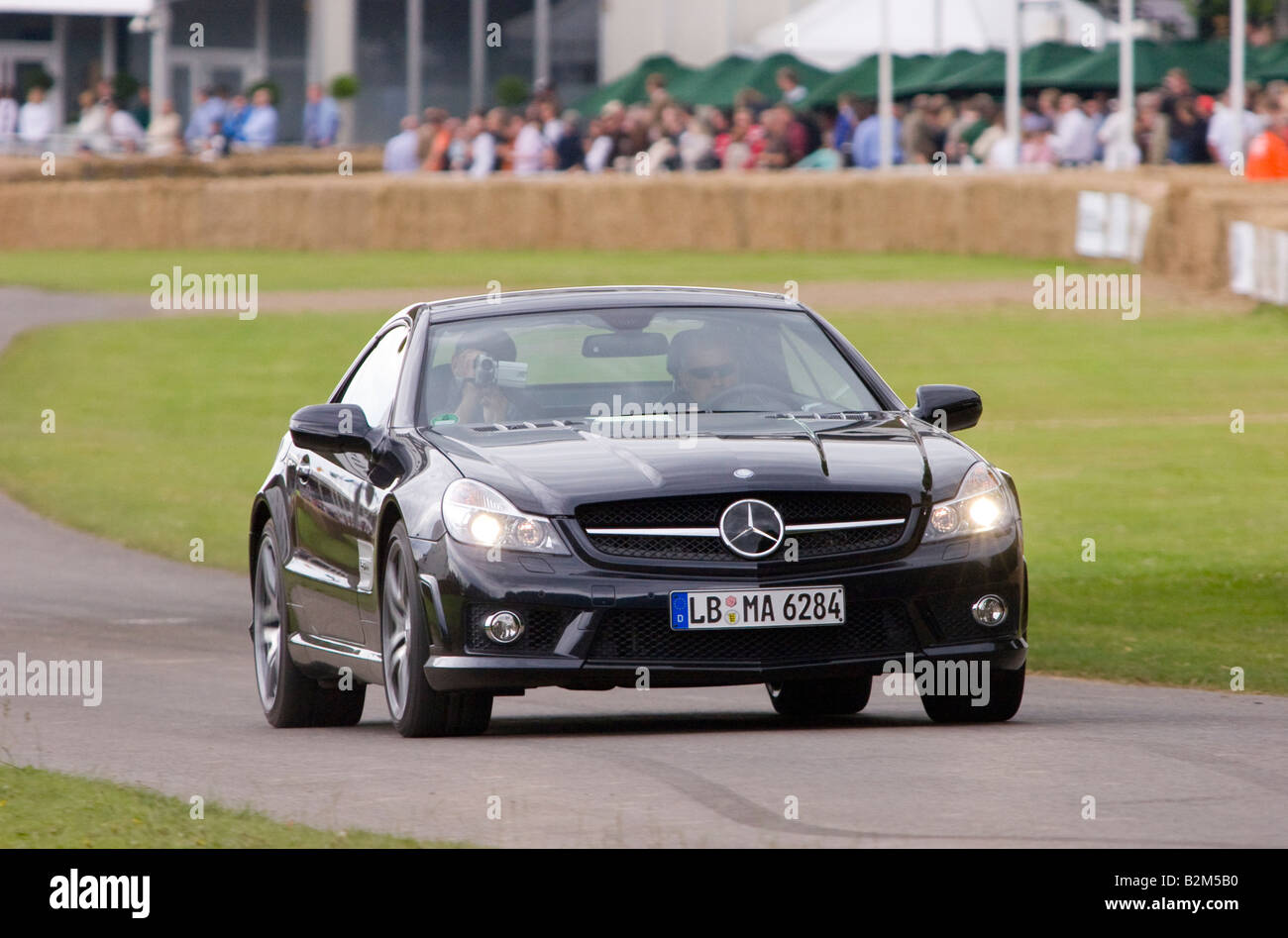 Mercedes Bens SL63 AMG Roadster supercar Stock Photo