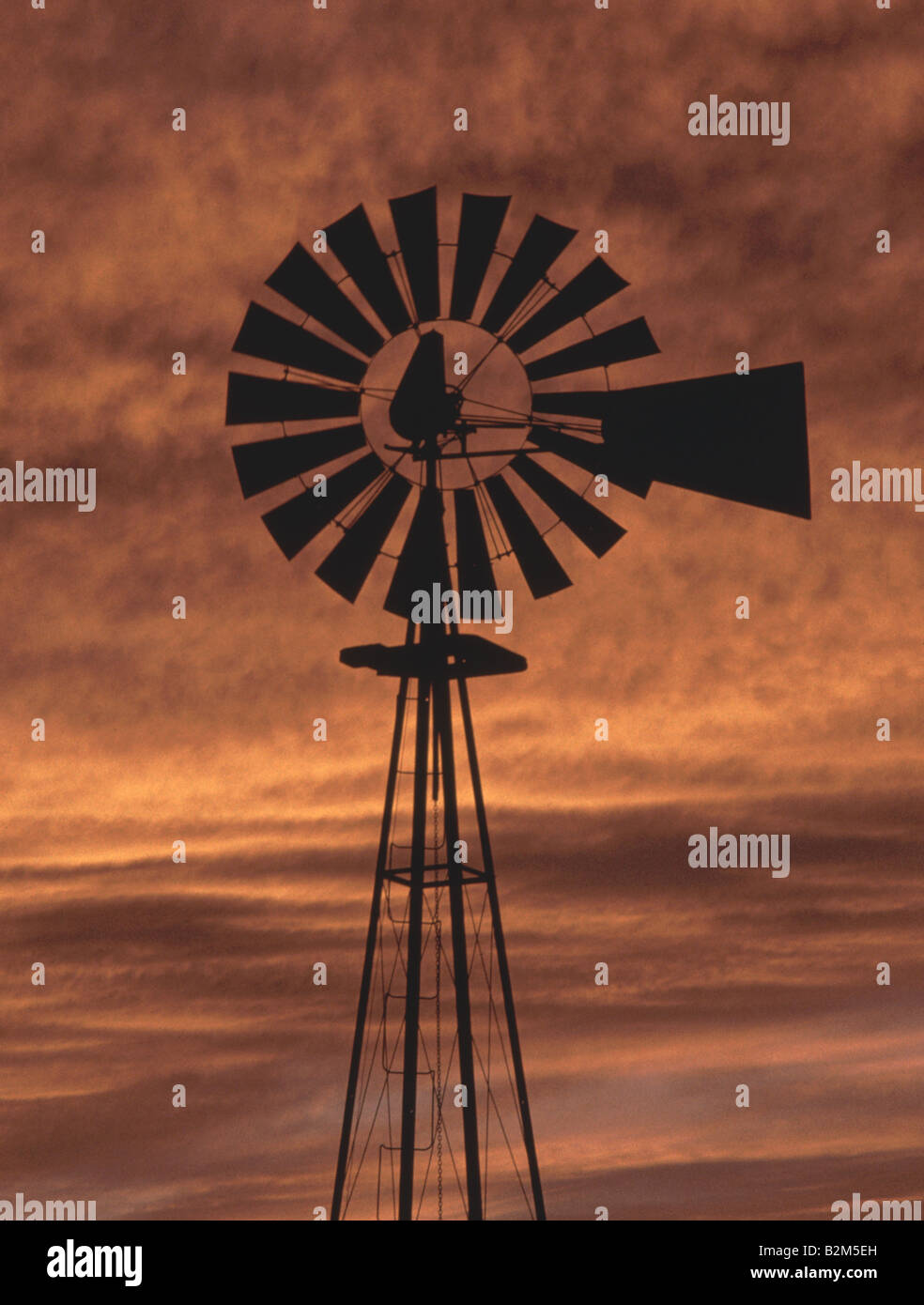 Farmer Windmill Agriculture USA Stock Photo - Alamy