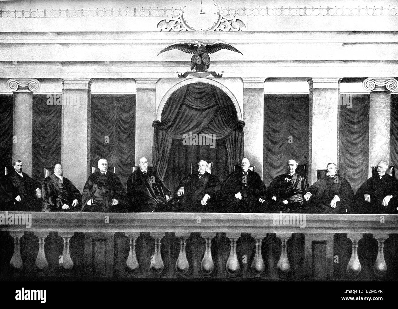 Supreme Court Justices in 1905 Stock Photo