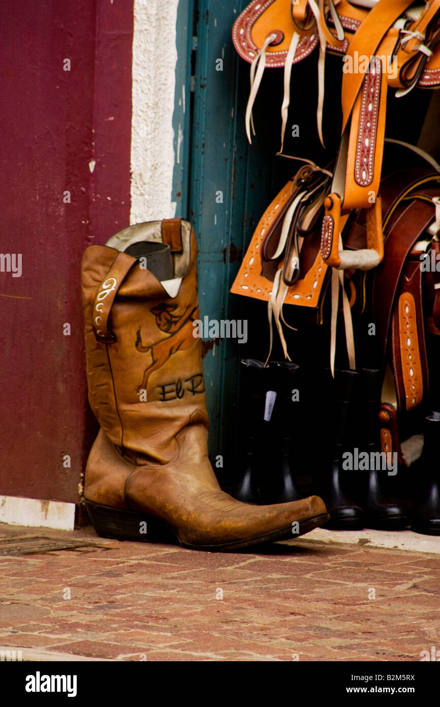 Cowboy Boot Rack Ideas  Tata Harper's rustic homemade shoe