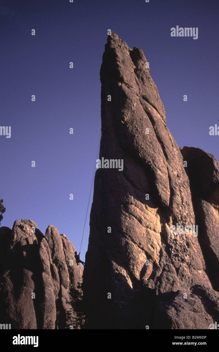 Rock Climbing in the Needles South Dakota USA Stock Photo Alamy