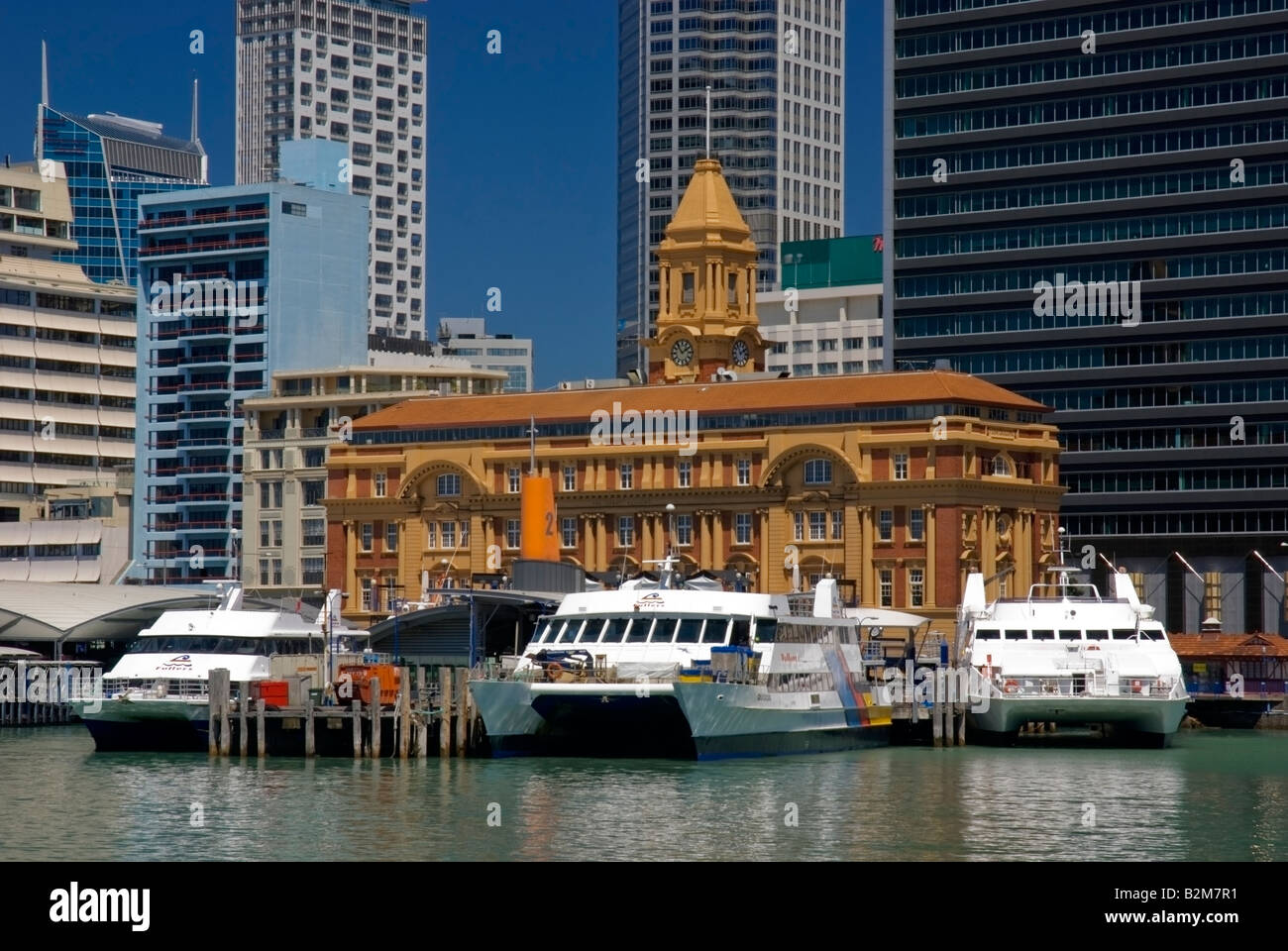 Auckland Harbour, north Island, New Zealand Stock Photo