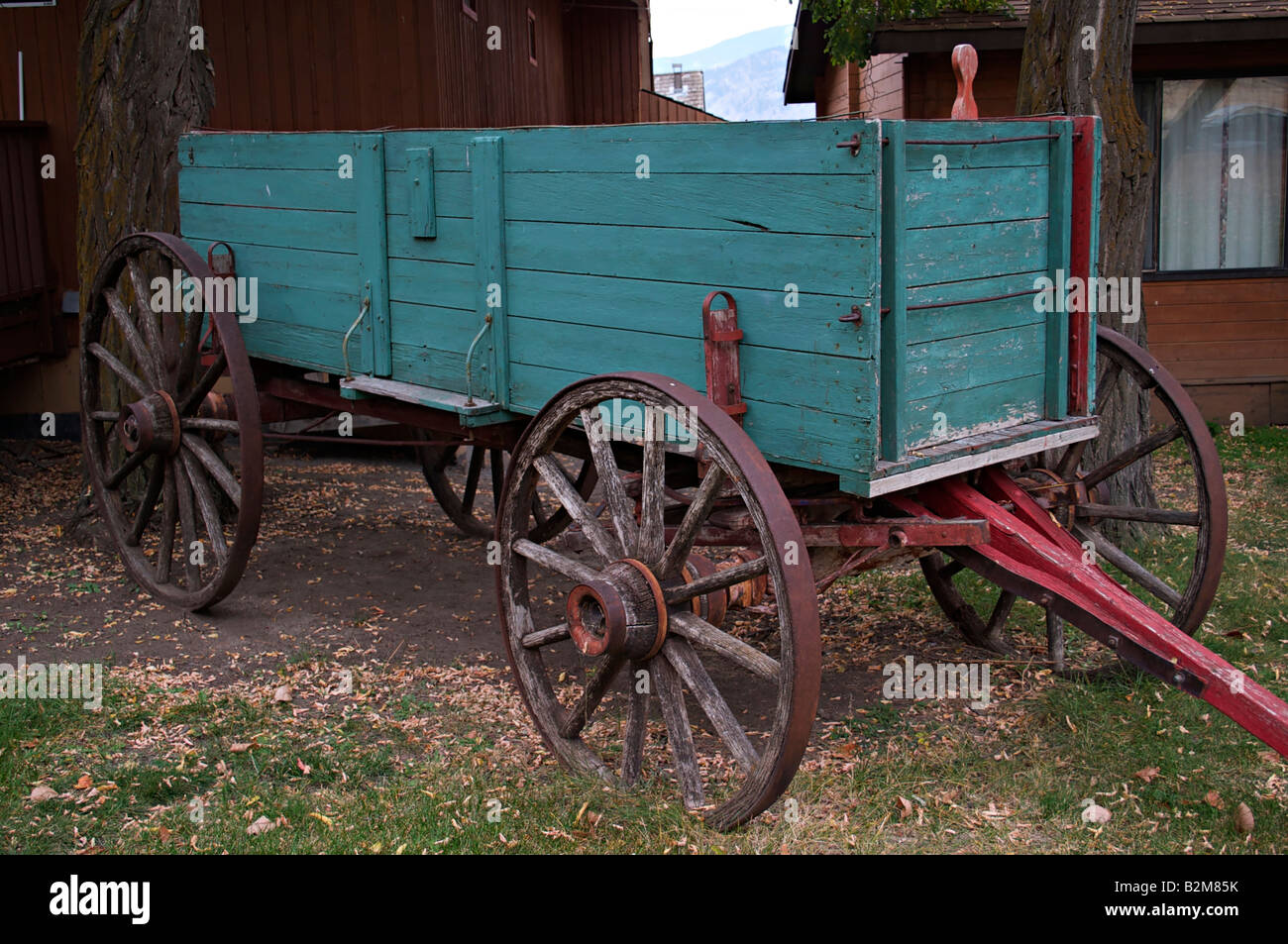 Horse drawn Freight Wagon Stock Photo Alamy