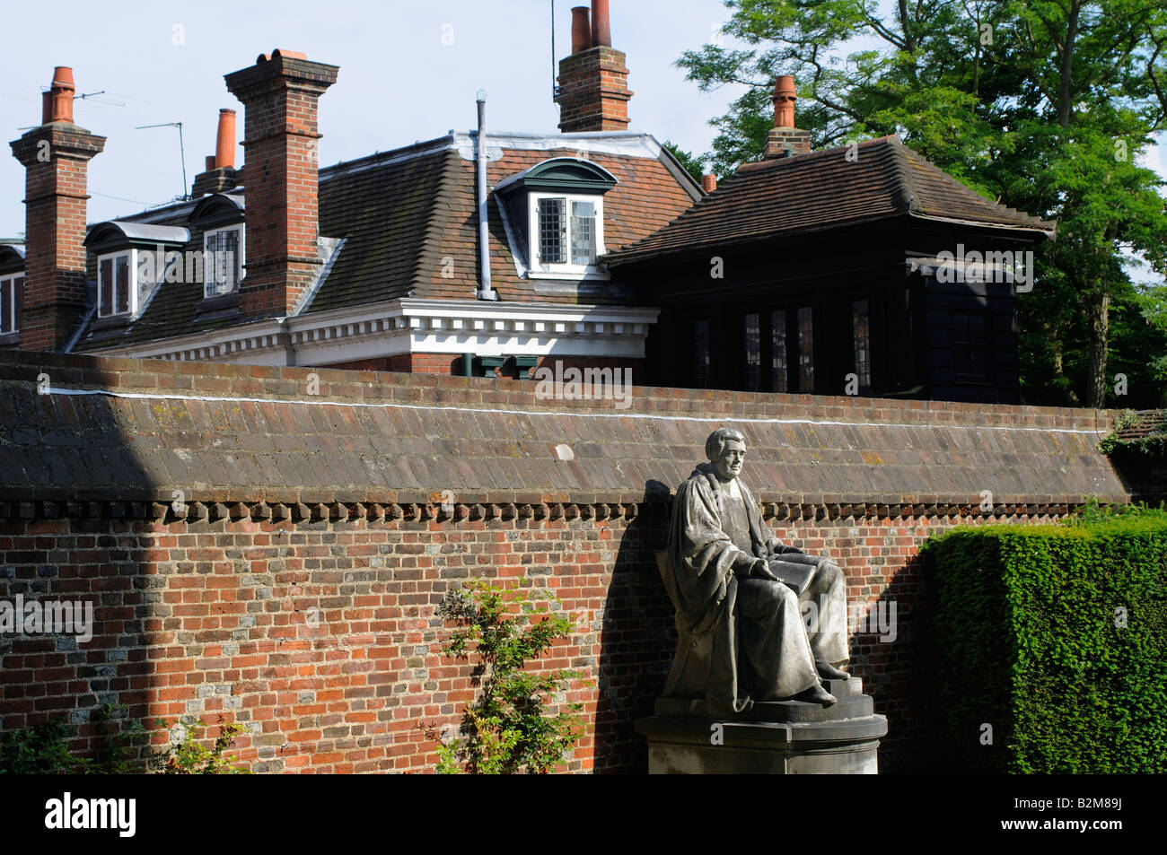 Statue of Josepho Goodall in the garden of Eton College , Berkshire , England , UK Stock Photo
