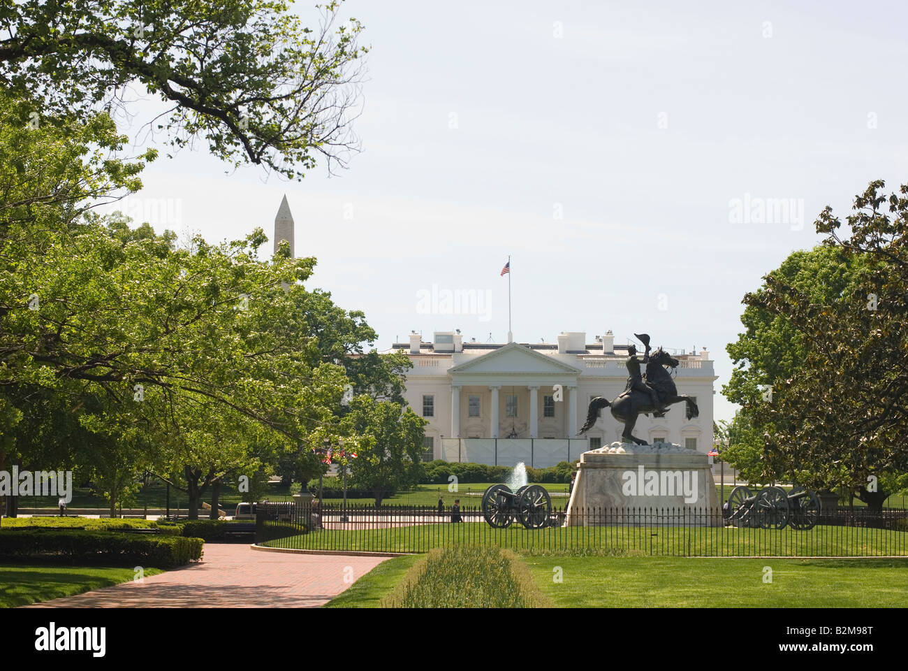 The White House in Summer Stock Photo