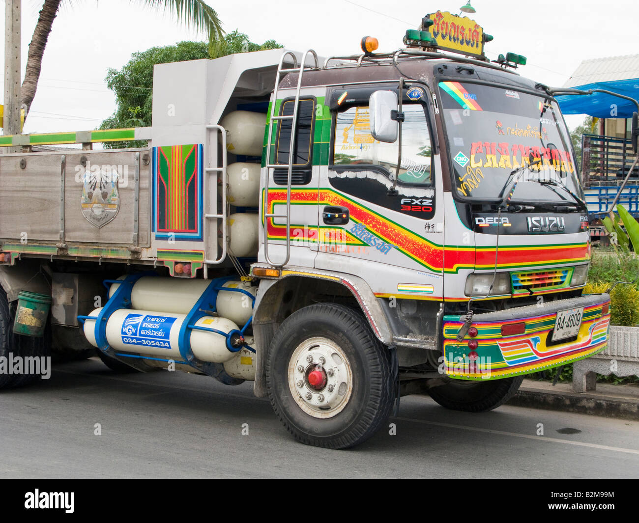 Alternate Fuel Truck in Thailand Stock Photo