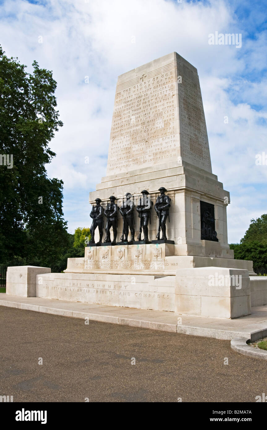 Foot guards memorial in Whitehall London United Kingdom Stock Photo