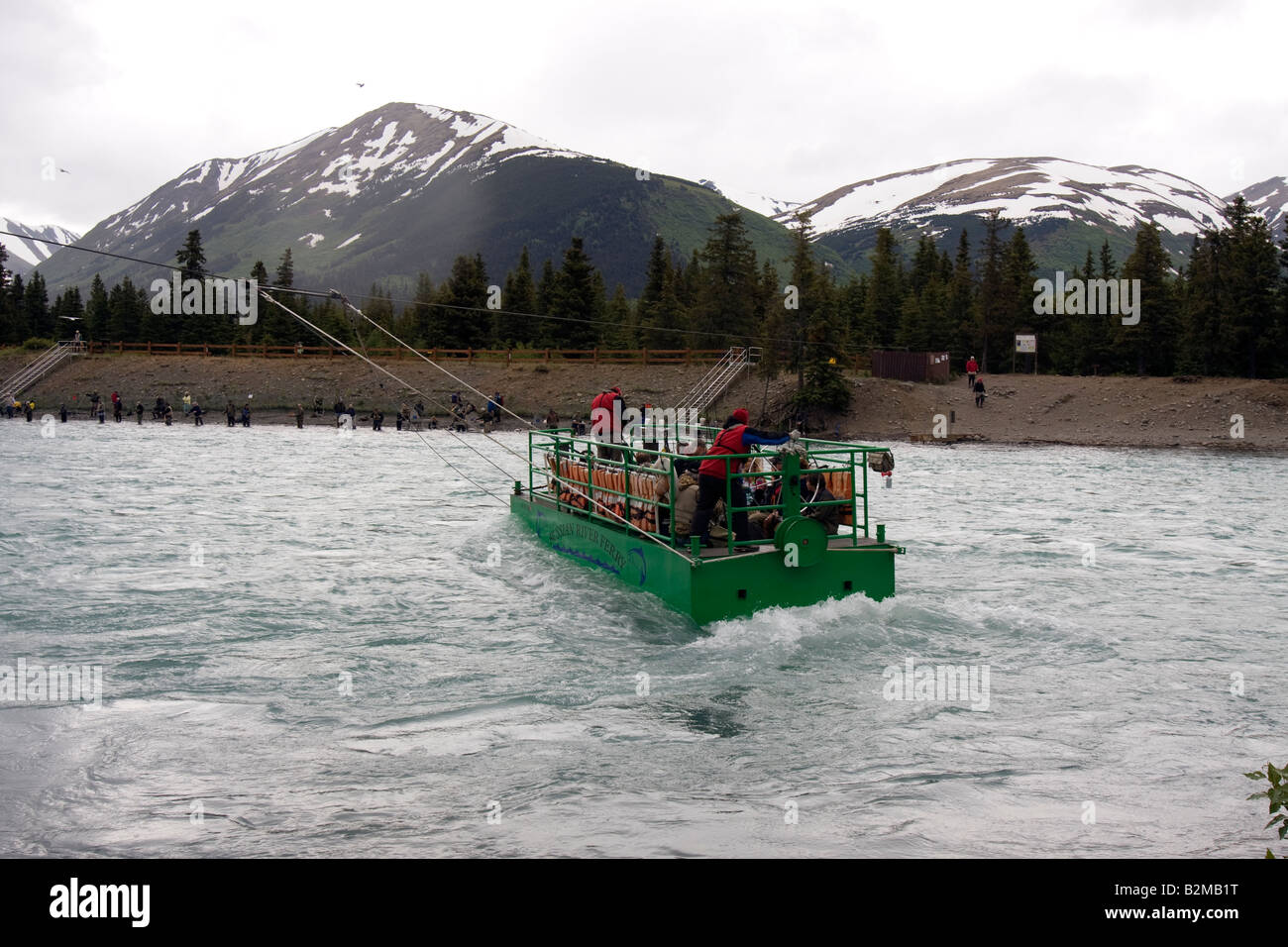 Russian River Ferry at confluence of the Russian and Kenai Rivers Russian River Ferry at confluence of the Russian and Kenai Rivers