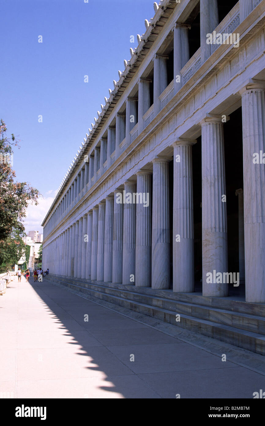 Greece, Athens, Agora, Stoa of Attalos Stock Photo