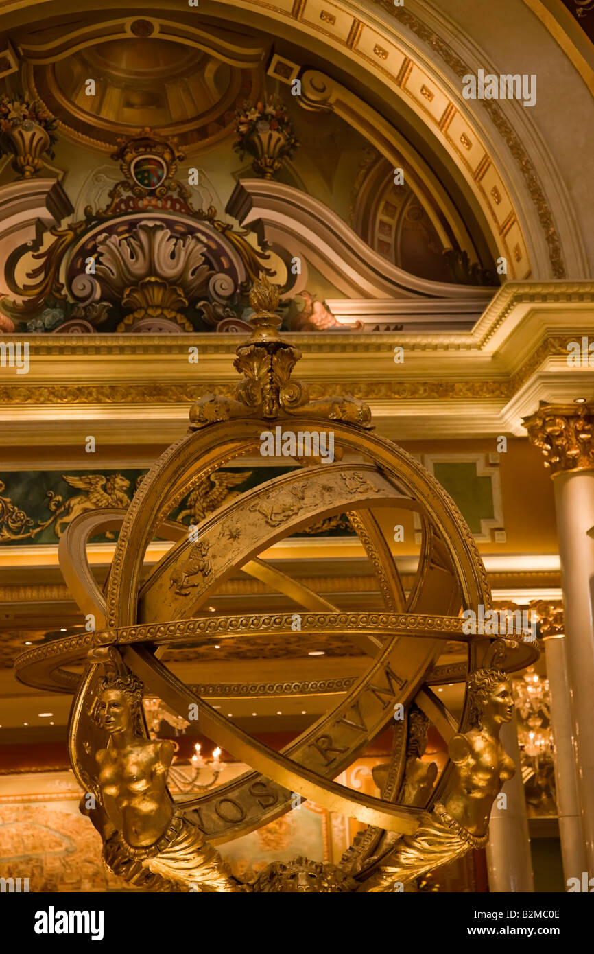 Renaissance compass, Venetian Hotel, Las Vegas Stock Photo