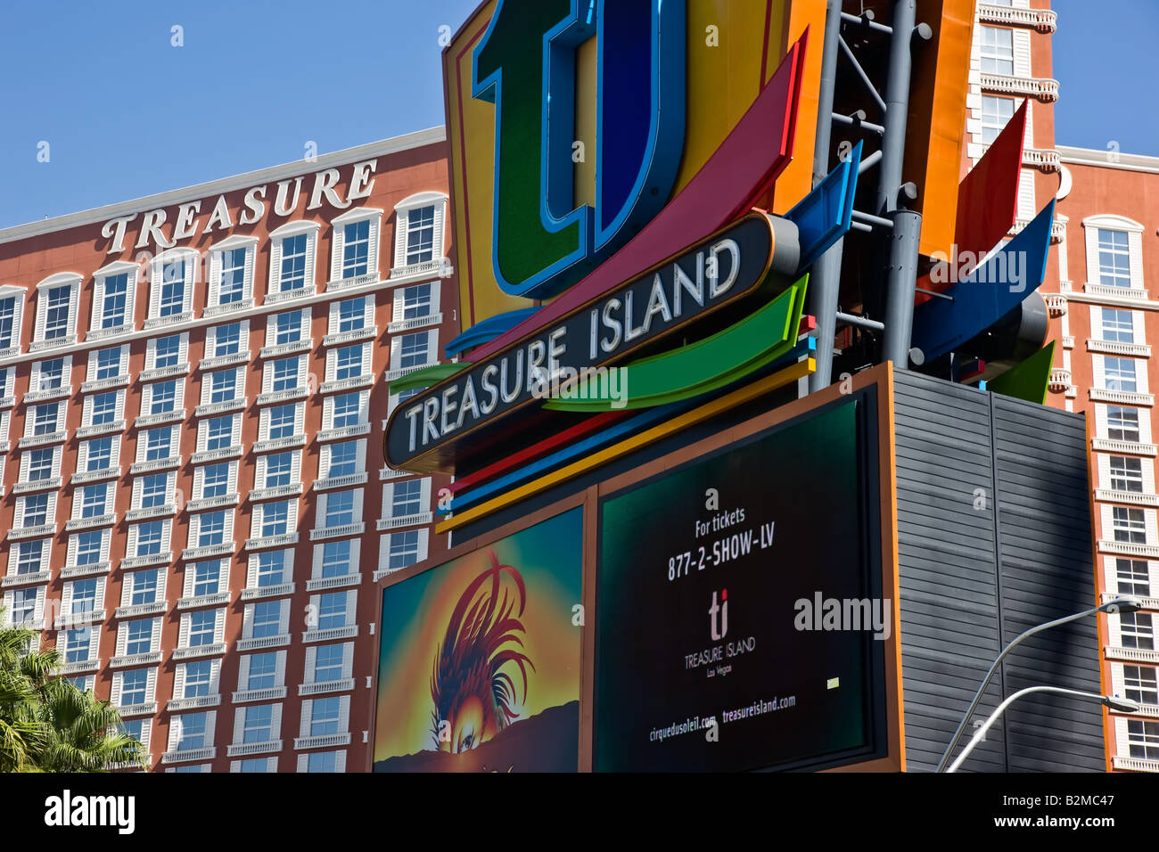 Marquee Treasure Island Hotel, Las Vegas Stock Photo