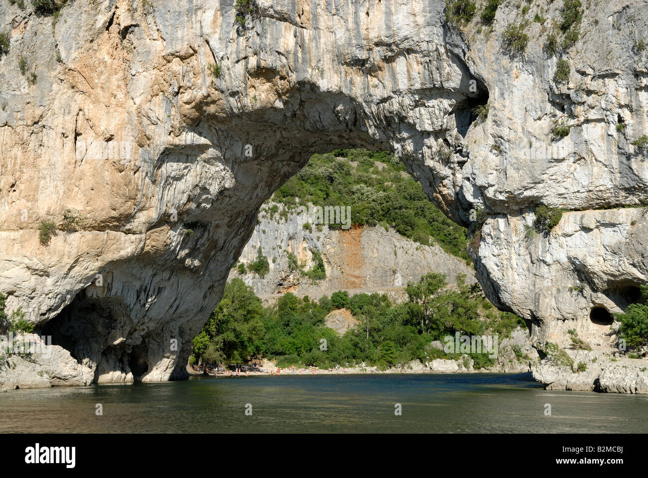 Pont d'Arc (arch bridge) over the Ardèche River, France Stock Photo - Alamy