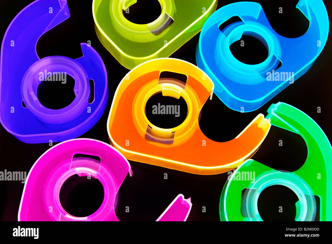 Plastic Tape Dispensers Stock Photo Alamy