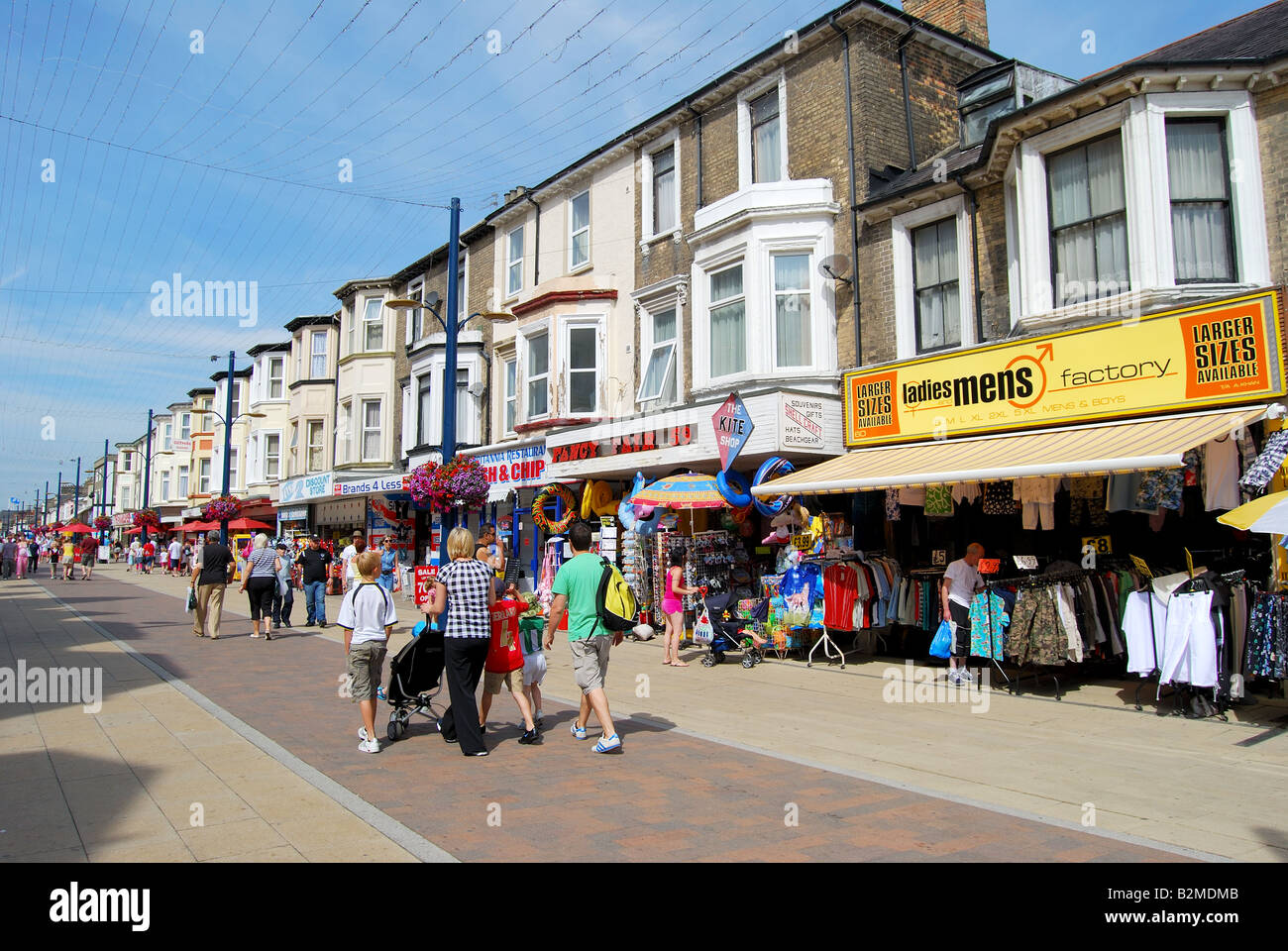 Pedestrianised Regent Road, Great Yarmouth, Norfolk, England, United