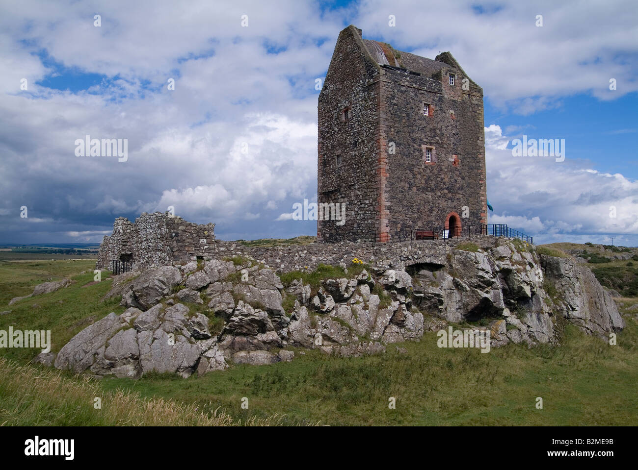 Smailholm Tower near Kelso, Scottish Borders, Scotland, UK Stock Photo