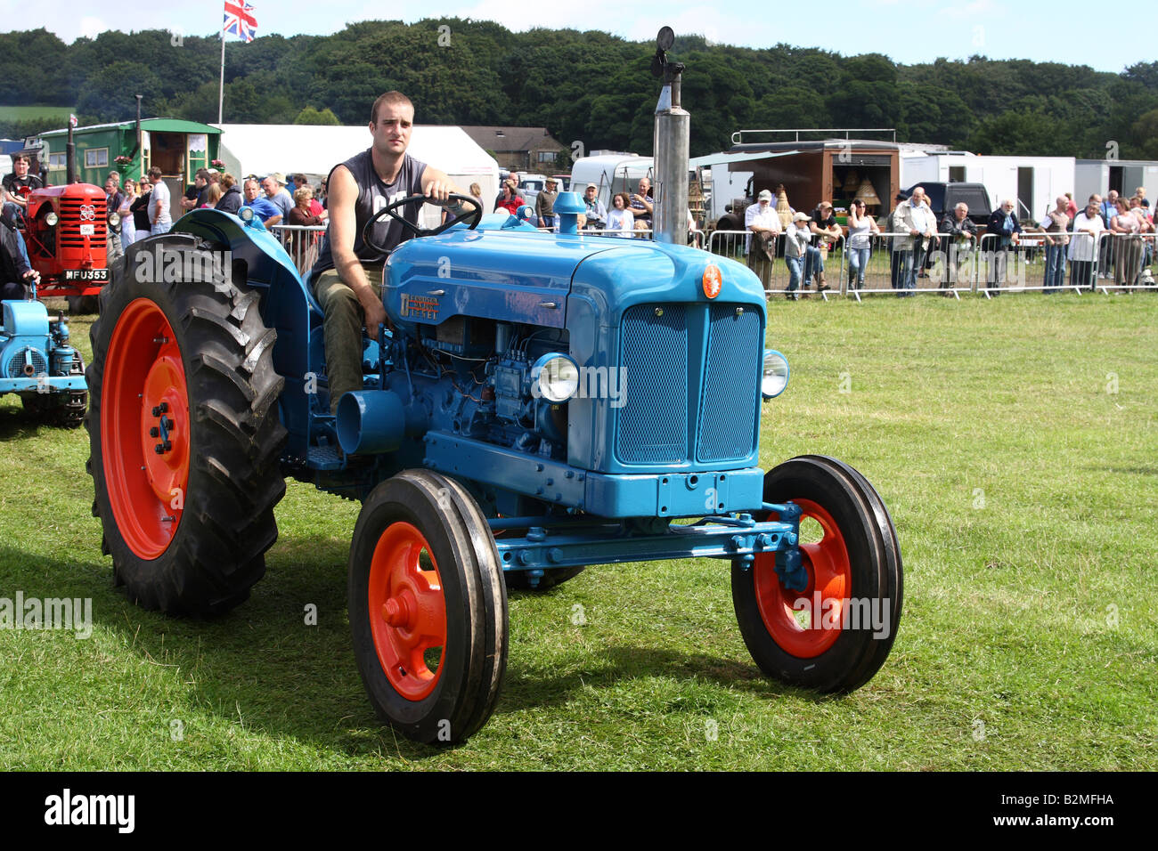 A vintage Fordson tractor at the Cromford Steam Engine Rally 2008 Stock Photo