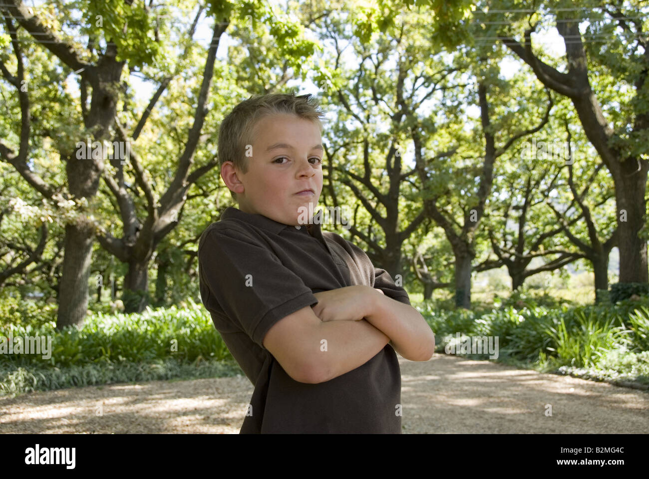 tough boy Stock Photo