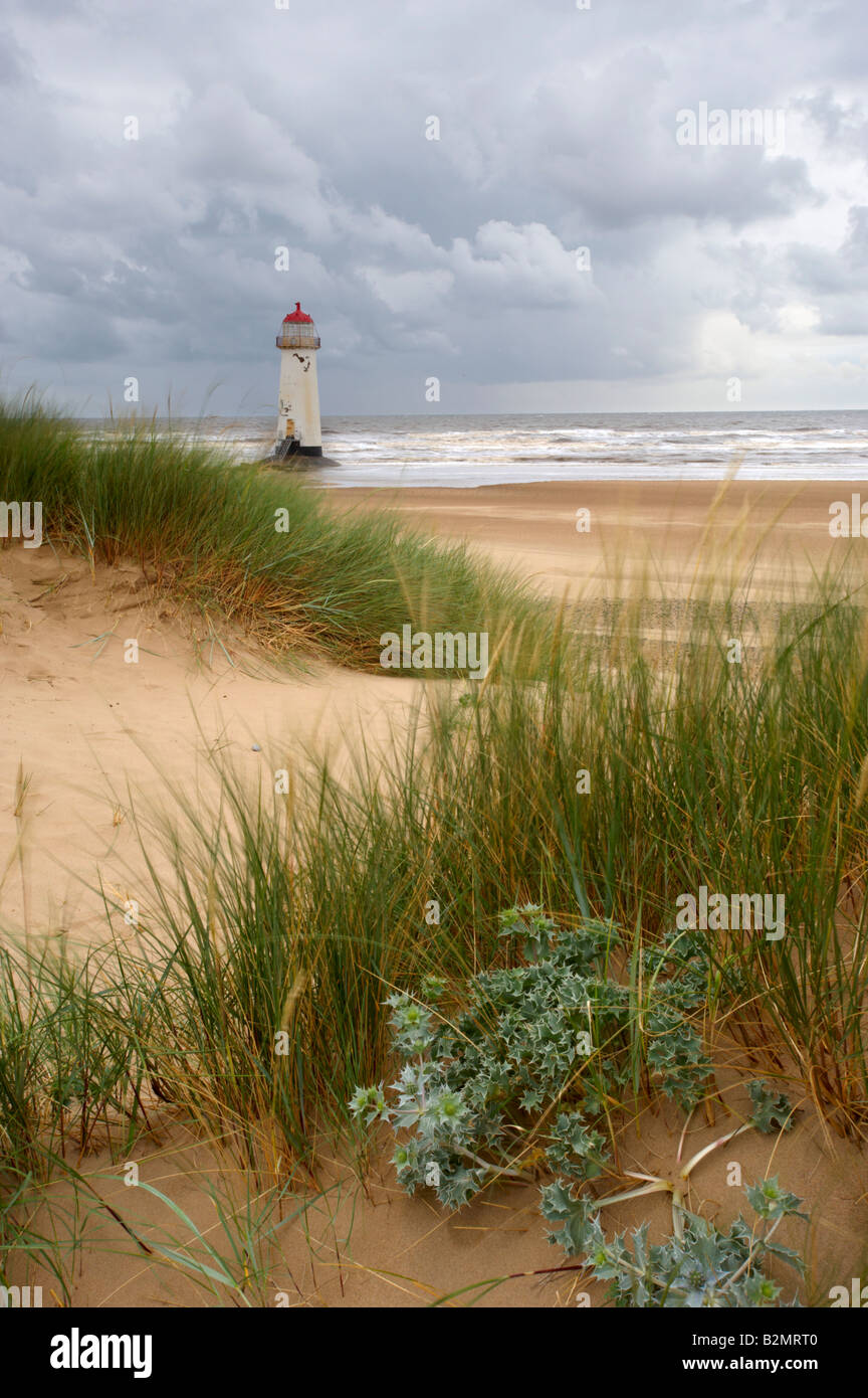 Lighthouse Talacre North Wales UK Stock Photo - Alamy