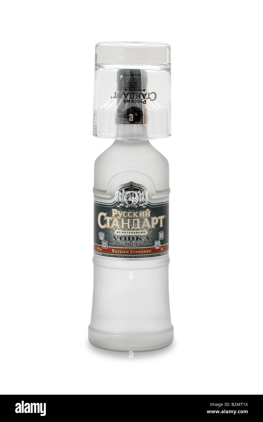 russian standart vodka ruskii standard Russian Russia Stock Photo - Alamy