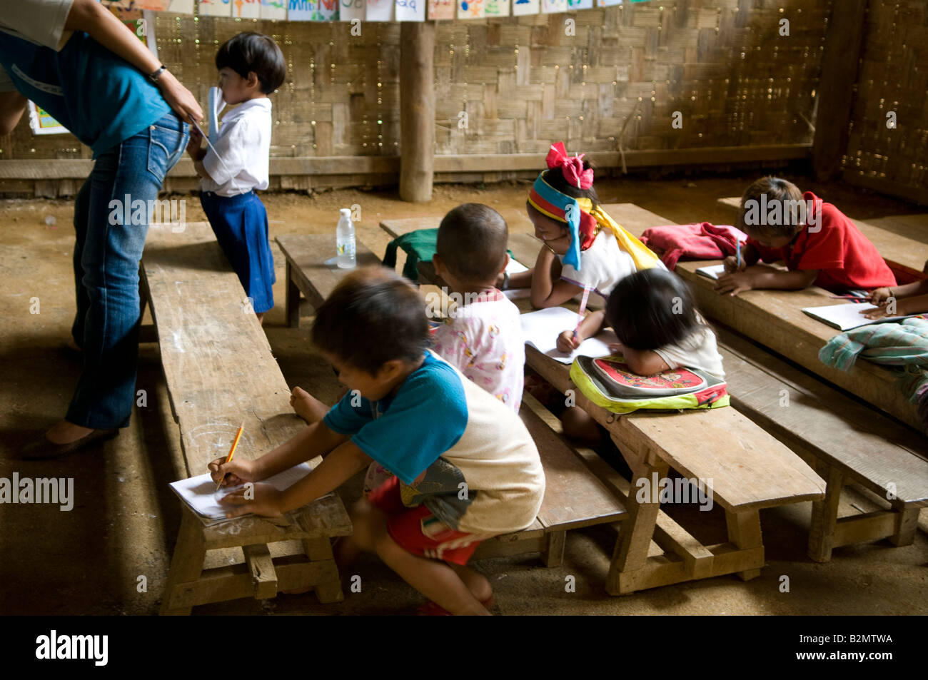 Village School In Rural Area Stock Photos & Village School In Rural