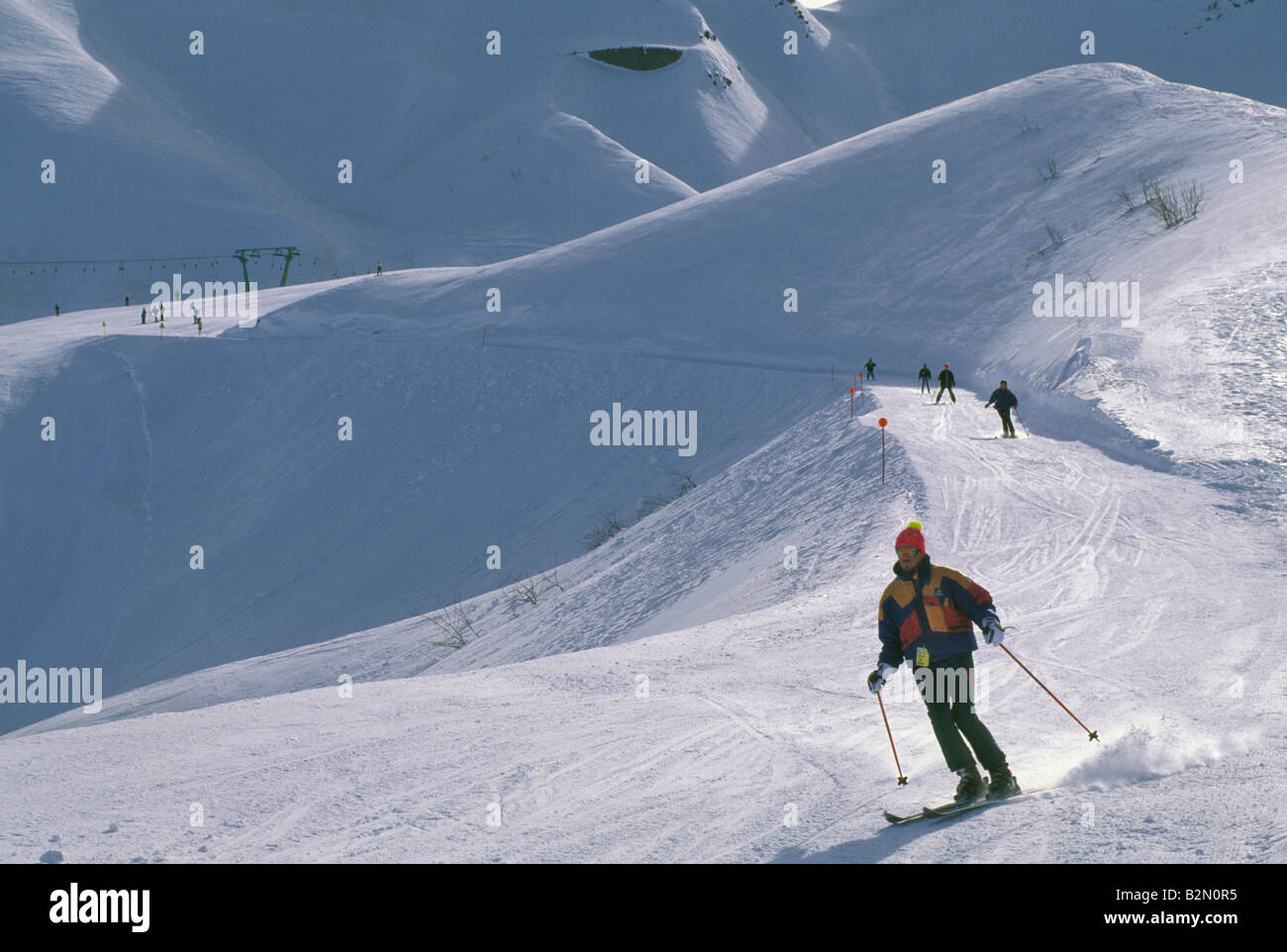 skier, limone piemonte, italy Stock Photo