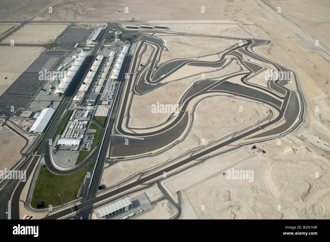 Sakhir Circuit Bahrain International Circuit Bic Arial Photo Stock Photo Alamy