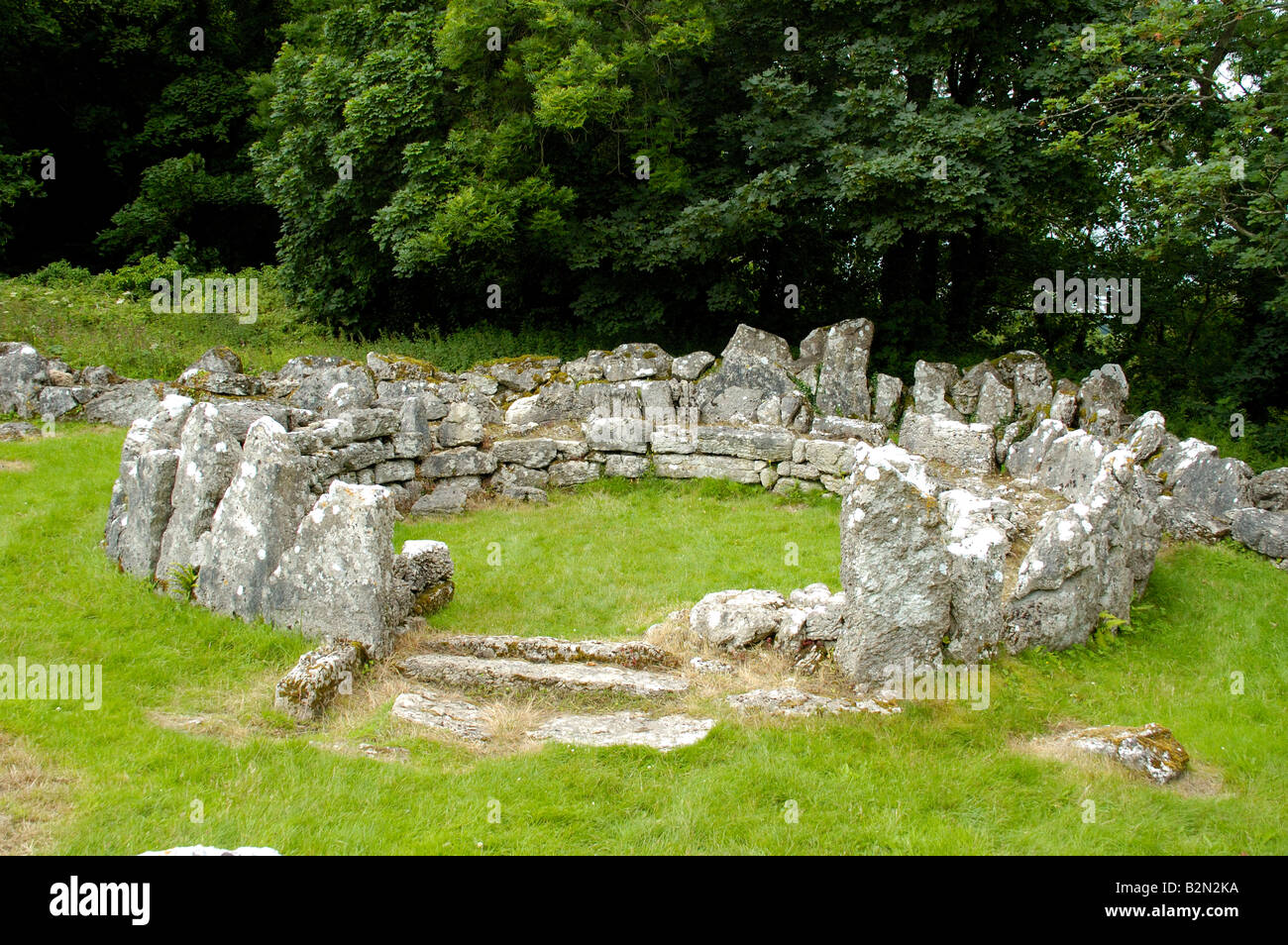 Din Lligwy Iron Age village Anglesey North Wales Stock Photo
