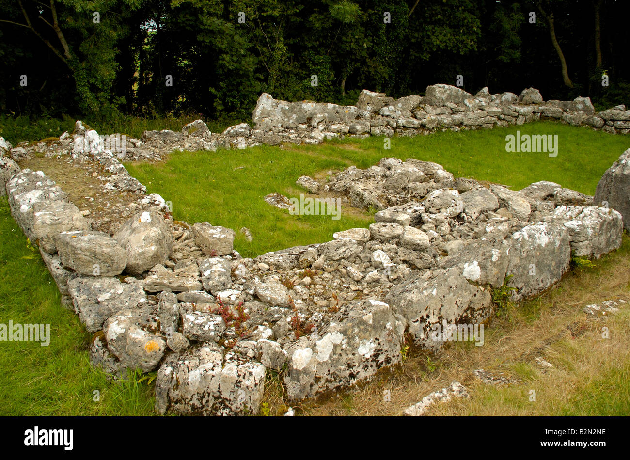 Din Lligwy Iron Age village Anglesey North Wales Stock Photo