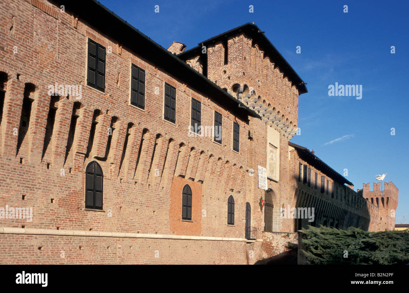 sforza castle, galliate, Italy Stock Photo