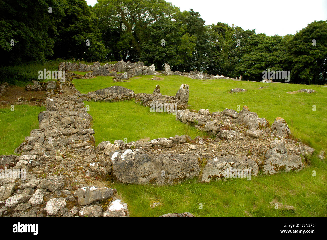 Din Lligwy Iron Age village Anglesey North Wales Stock Photo