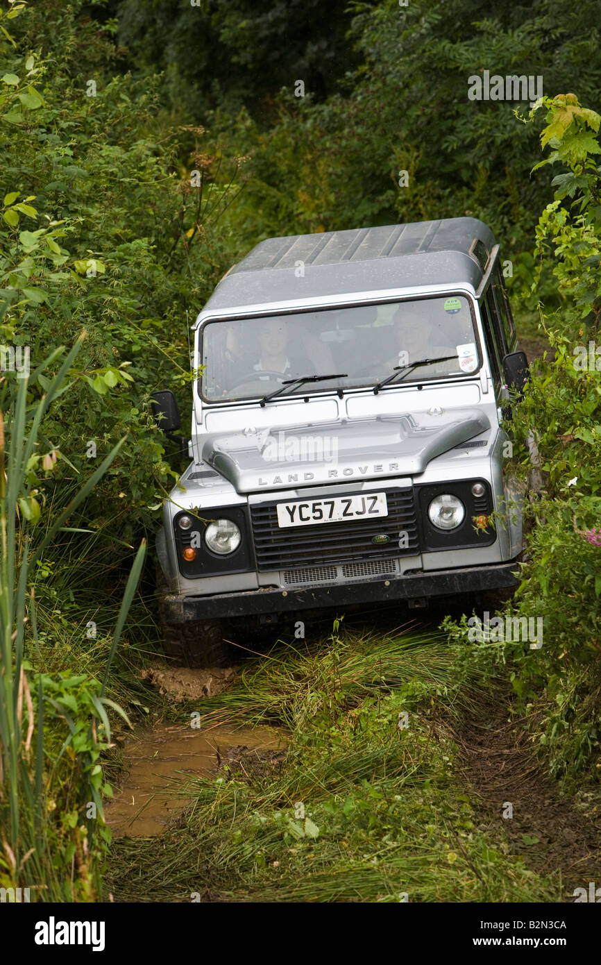 Land Rover Off Road Driving Stock Photo
