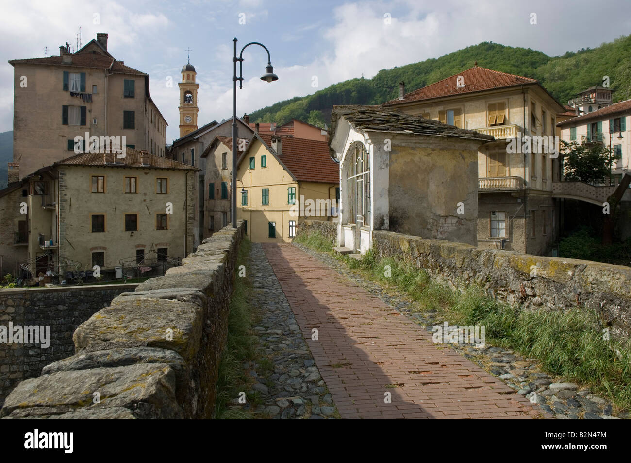 village partial view, rossiglione, Italy Stock Photo