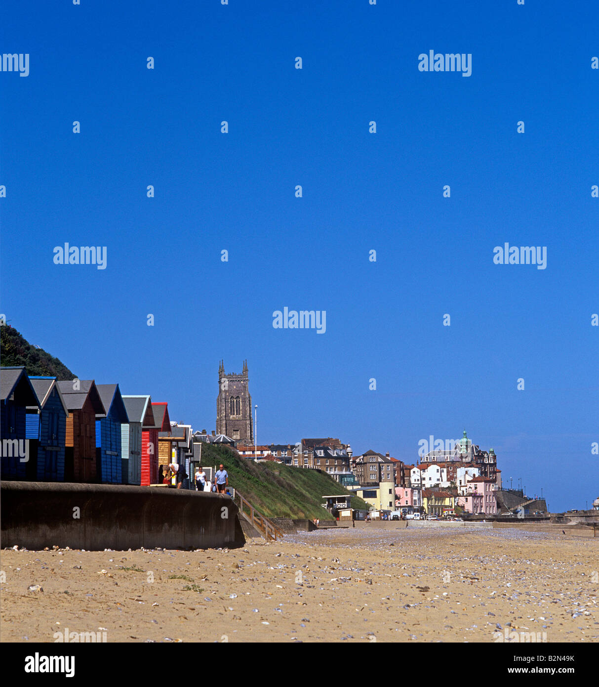 Cromer Seaside with the mostly Victorian architecture Stock Photo