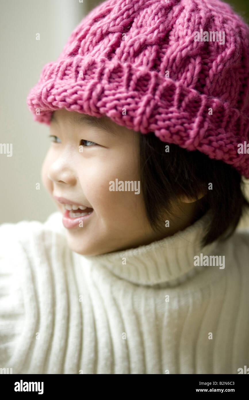 Portrait of a smiling girl Stock Photo - Alamy