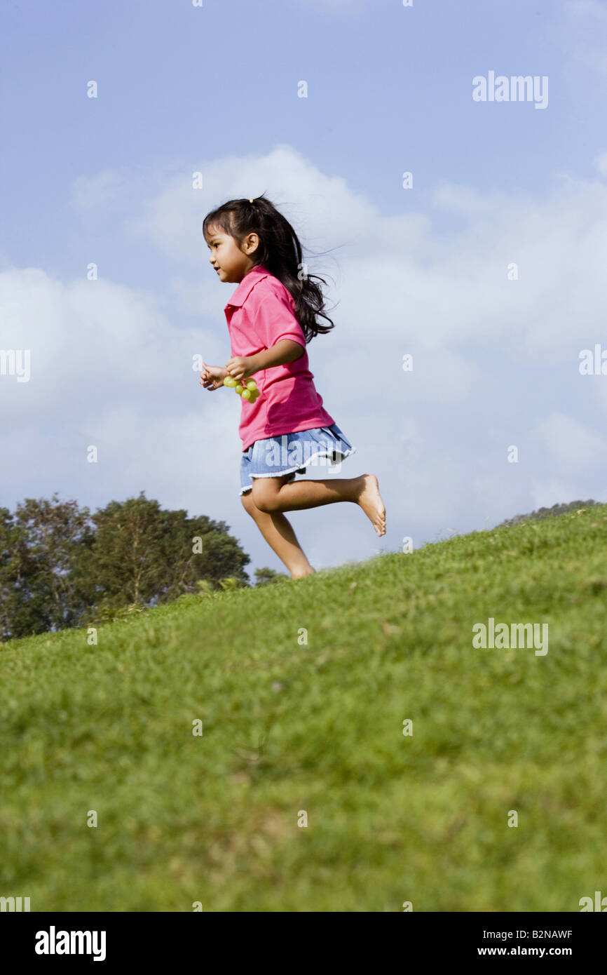 Walking barefoot grass asian hi-res stock photography and images - Alamy