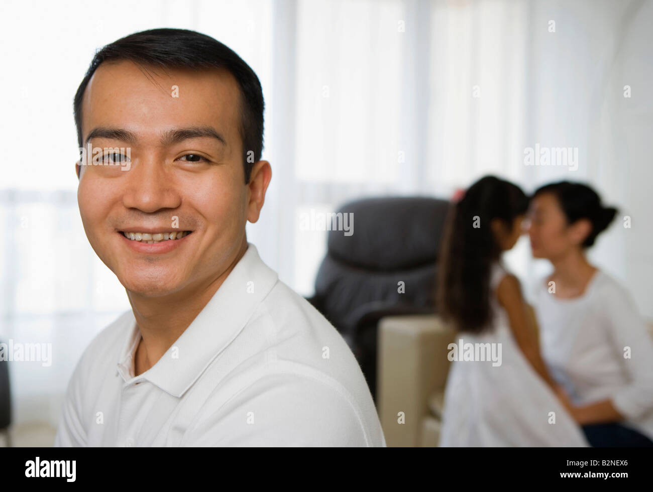 Portrait of a mid adult man smiling Stock Photo - Alamy