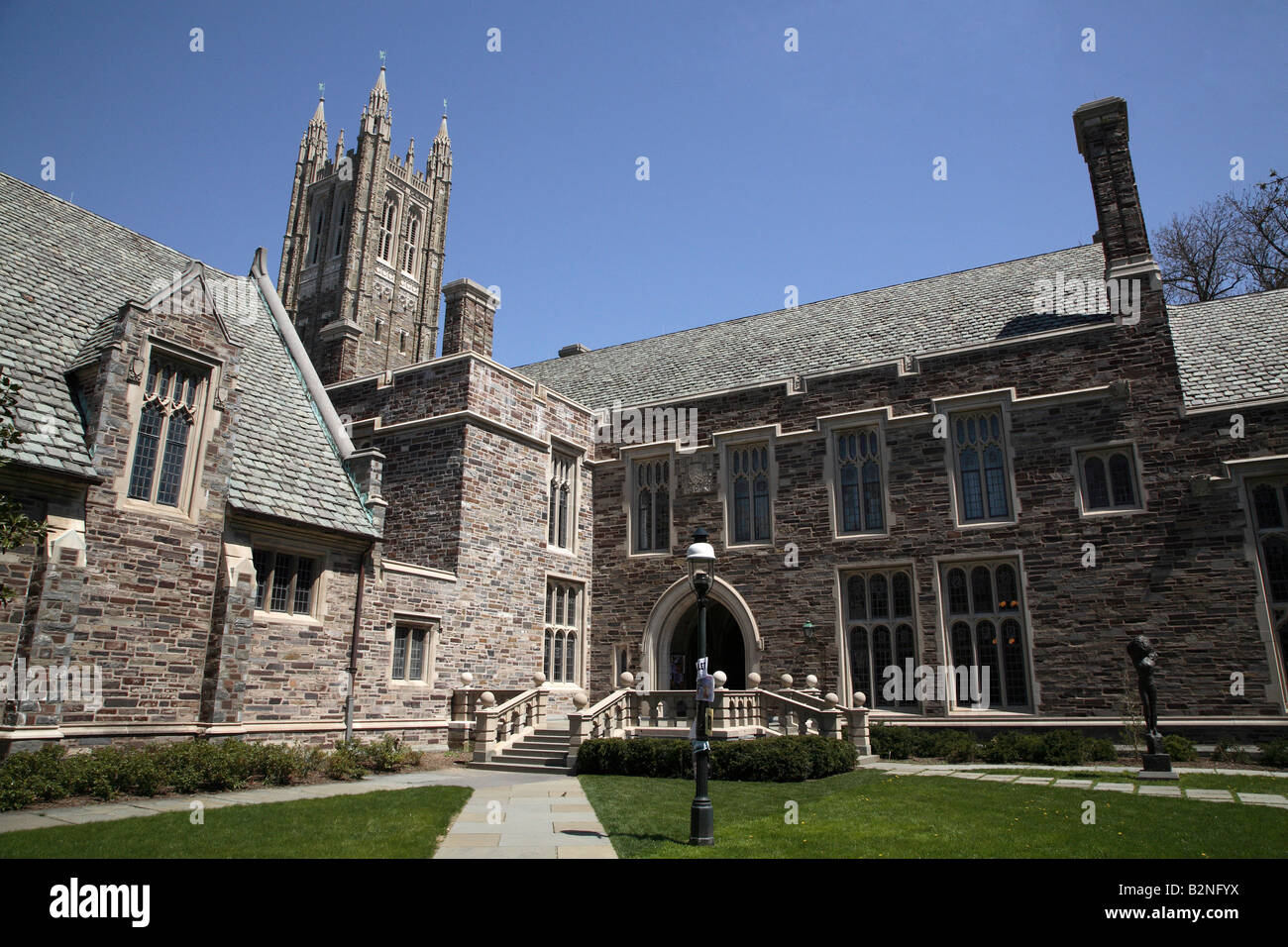 Corner section of Hamilton Hall at Princeton University.n Stock Photo