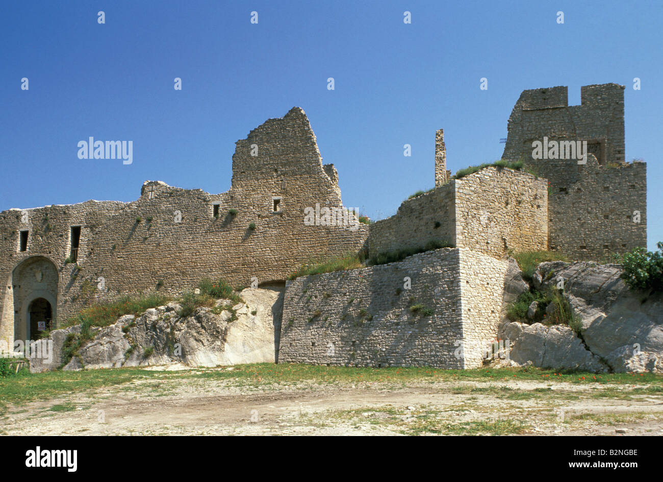 castle, castropignano, Italy Stock Photo