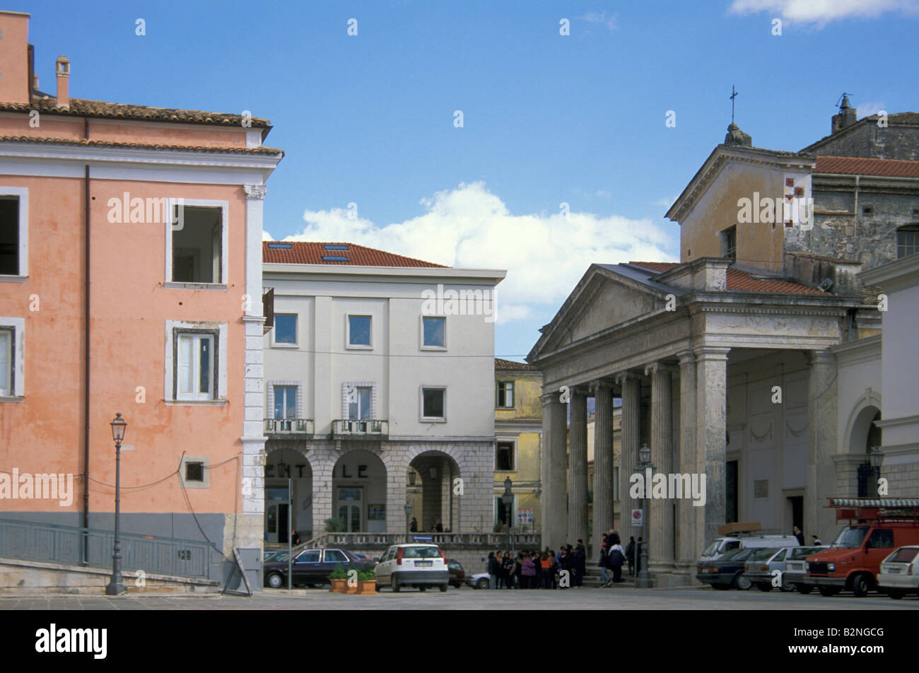 piazza andrea d'ischia, isernia, Italy Stock Photo