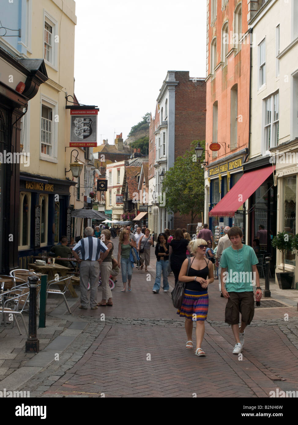 George Street, Old Town, Hastings Stock Photo