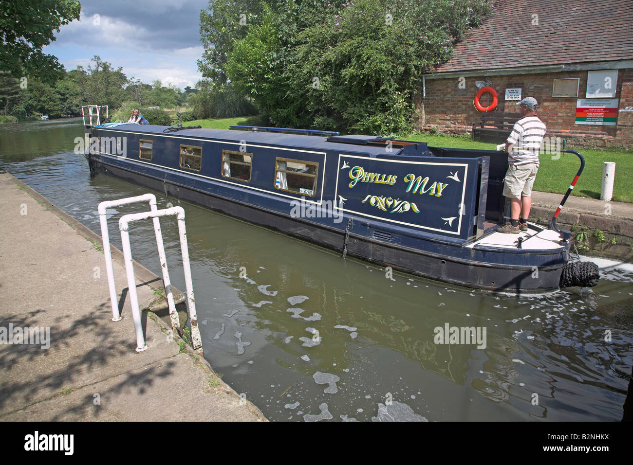 Steering A Narrow Boat High Resolution Stock Photography and Images - Alamy