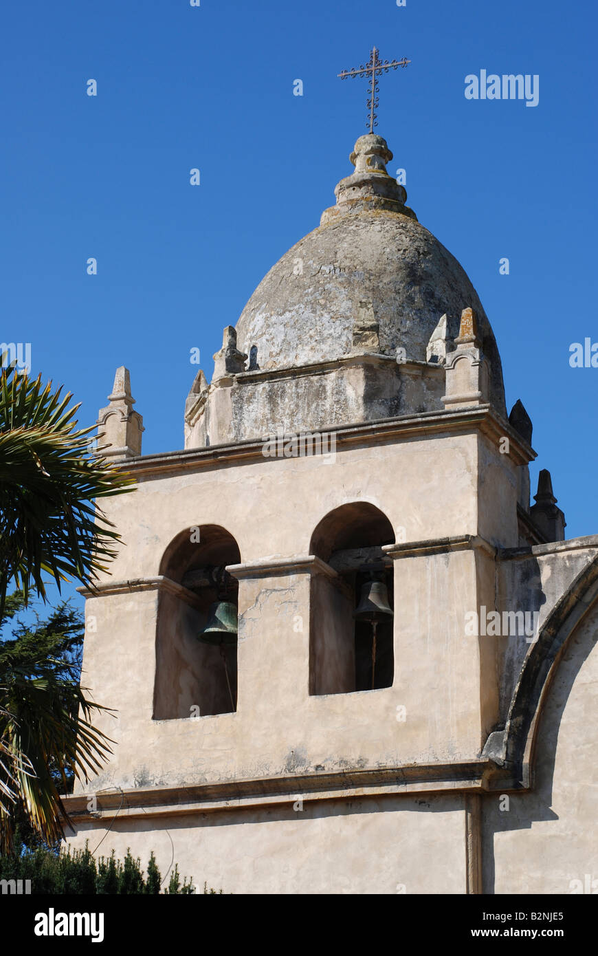 Bells Spanish Mission Bell Tower High Resolution Stock Photography and