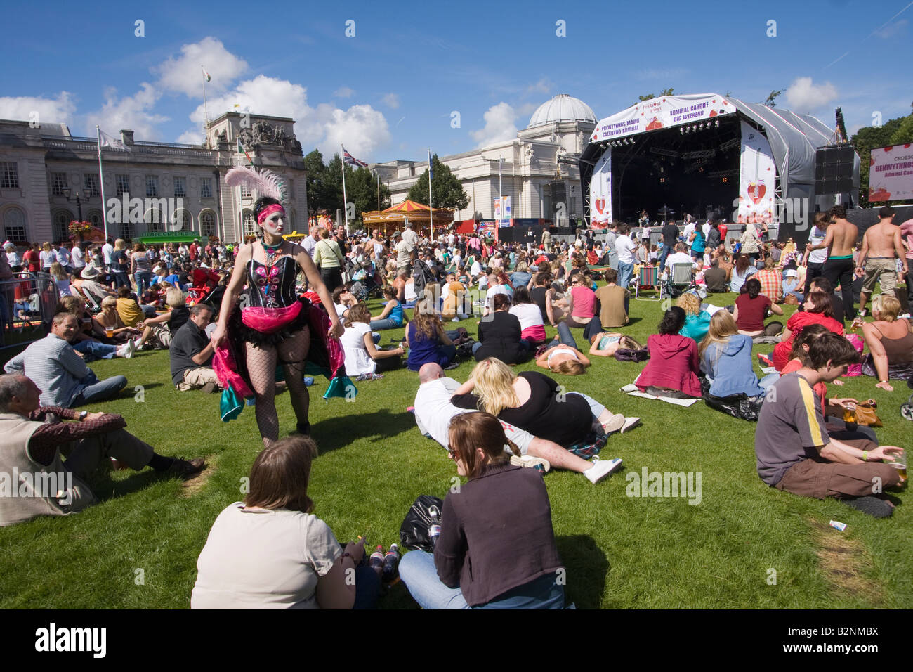 Big Weekend Festival Civic Centre Cardiff Stock Photo
