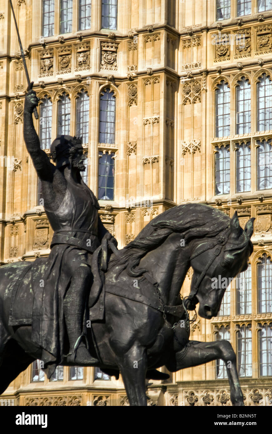 Richard the Lionheart, Westminster, London, UK Stock Photo