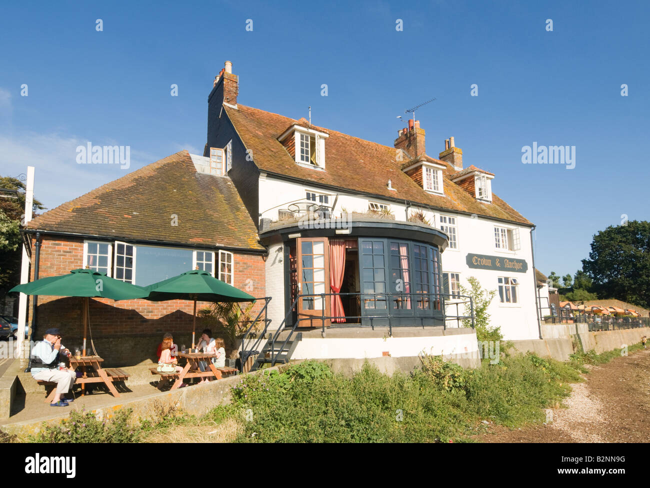 Crown and Anchor Pub Dell Quay West Sussex UK Stock Photo